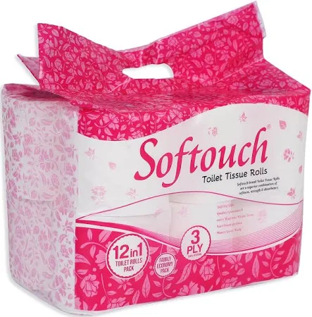 Softouch 3 Ply Premium Toilet Tissue Paper Roll